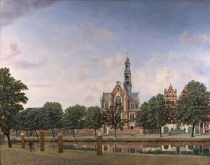 Kilátás a Westerkerk -re, Amszterdam (kb. 1660)
